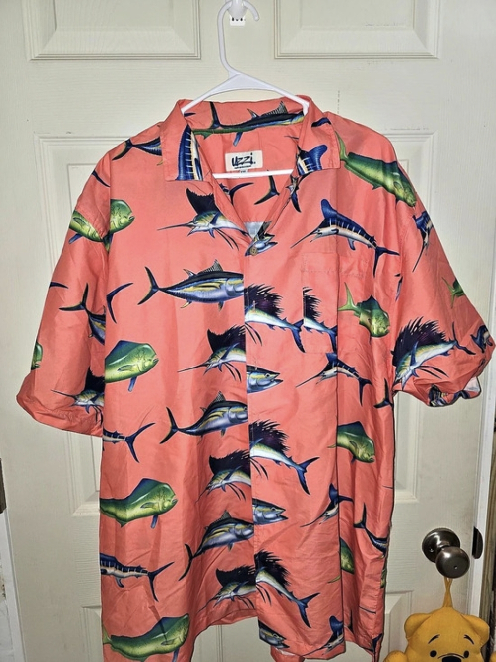 Uzzi Fishing Print Button Down XXL